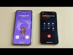 Samsung Galaxy S21 vs Apple iPhone X Incoming call & Outgoing call