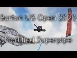 Modified Superpipe at the Burton US Open 2020 | Lucas Foster