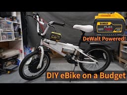 Building an eBike on a Budget | 3D Printed Parts and Hub Motor Conversion with DeWalt Battery