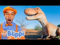 Blippi's New DINOSAUR Friend | Blippi's Stories and Adventures for Kids | Moonbug Kids