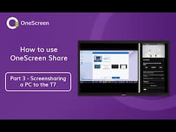 Share 3: Screensharing a PC to the Screen - T7 Training