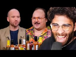 Stavros Halkias Gets WILD On Hot Ones | Hasanabi reacts to First We Feast