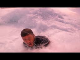 DUCKDIVE ATTEMPT GONE WRONG AT HUGE PIPELINE STUCK IN GIANT WHITEWASH!