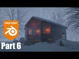 Modeling a Snowy Cabin in Blender Part 6