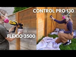 Fence Staining for Beginners: Wagner Pro 130 vs. Wagner Flexio 3500