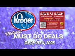 *MORE DEALS* Kroger UPDATED (Again) Must Do Deals for 1/29-2/4 | MEGA SALE & MORE