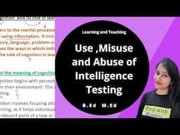 Use, Misuse and Abuse of Intelligence Testing | Learning and Teaching