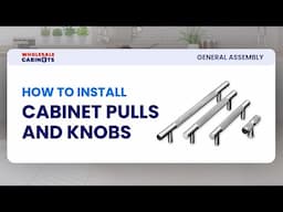 How to Install Cabinet Pulls & Knobs