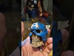 🛡️ Captain America’s Skull Under His Weathered Helmet – Dead Avengers!