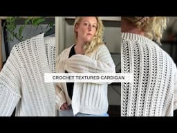 Crochet Texture Rib Cardigan