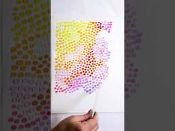 Teensy weensy watercolor droplets. #watercolor #art #satisfying