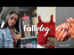 FALL MAINTENANCE VLOG ♡︎| fall nails, new hair, custom lashes & more