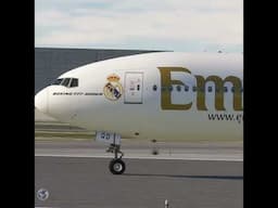 Real Madrid Livery |  Emirates Boeing 777-31H(ER) |  Despegue de Madrid (MAD) | Flight Simulator