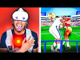 VR Football BUT I Can FEEL PAIN.. (Haptic Suit)