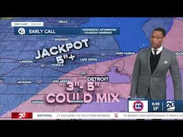 Looking at the potential for a big snowstorm in metro Detroit this week