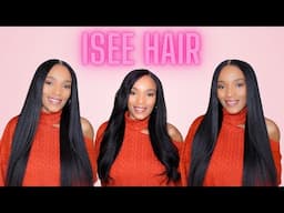 Beginner Friendly! Isee Hair 9X6 M Cap Kinky Straight Glueless Wig