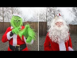 The Grinch VS Santa! (POLICE CALLED!)