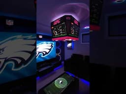 Mancave in Eagles mode- Ready to host Superbowl!