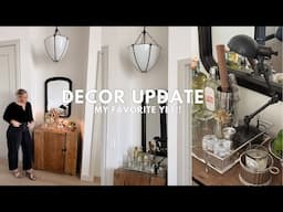 HOME MINI BAR | APARTMENT DECOR | HOW TO DESIGN YOUR HOME BAR | MINI DRY BAR | DECORATE WITH ME