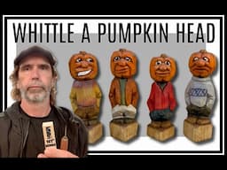 How to Carve a Little Pumpkin Head Man -Knife only (1x1 series)