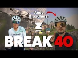 Can i Break 40 mins up Alpe du Zwift with Andy Broadhurst