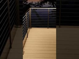 Deck railing with hidden lights...