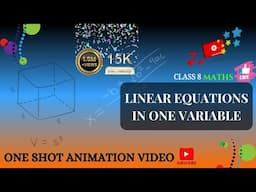 CBSE Class 8 || Maths || Linear Equations in one variable || Animation || English