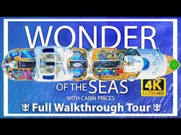 Wonder of the Seas | Full Walkthrough Ship Tour & Review | All Public Areas | How much is it?