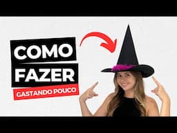 COMO FAZER UM CHAPÉU DE BRUXA PARA FANTASIA DE HALLOWEEN