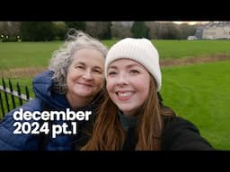 December in the UK | mom in london, christmas party, & exploring bath