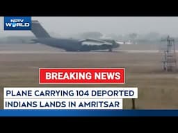 US Deports Illegal Indians | US Plane Bringing Back Indians Deported By US Lands In Amritsar