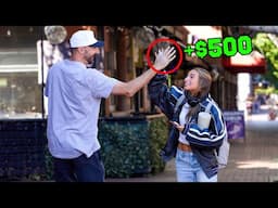 Giving Strangers $500 High Fives..