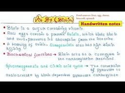 Vitamin B7 (Biotin) | Food source | Structure | Biochemical Function