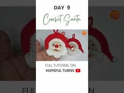 Vlogmas 2024 | Day 9 - Crochet Santa | Crochet Christmas Ornaments #crochet #crochetchristmas