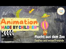 ANIMATION made by CHILDREN | Flucht aus dem Zoo | Stop motion