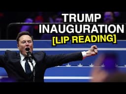 Trump Inauguration (Lip Reading) 😂