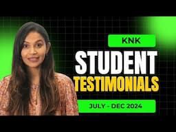 KNK ACTING INST. STUDENT TESTIMONIALS JULY - DEC 2024