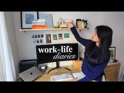 work-life diaries | sharing my busy work schedule + desk tour!