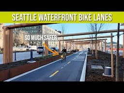 Tour of the New Seattle Waterfront Protected Bike Lanes | Yesler Way to Union Street and What's Next