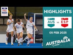 FIH Hockey Pro League 2024-25 Highlights: Australia vs Spain (W) | Match 1