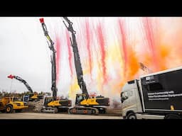 Revealing the new Volvo EC400 and EC500 High Reach excavators and the EC400 Straight Boom excavator