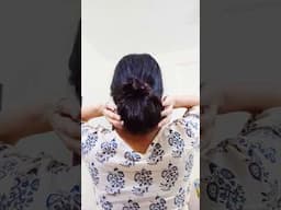 Karwachauth 5 min. bun #karwachauthspecial #shorts #karwachauthhairstyle