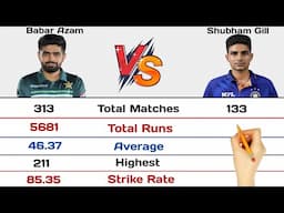 Babar Azam vs Shubman Gill Batting Comparison 2023 | All Innings