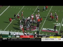 Ohio player steps on Jacksonville State player after the play leading to heated moment