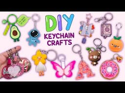 8 DIY KEYCHAIN IDEAS - How To Make Super Cute Keychains - BTS - Squishy Keychain and more...