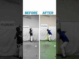 Before & After 🏏 What is the difference between these shots? #cricketer #powerhitting #netsession