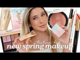 NEW MAKEUP PRODUCTS 2025: Testing the Hottest NEW SPRING MAKEUP 🌷 YSL, HOURGLASS ILLUSION Foundation