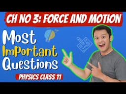 Class 11 Physics Most Important Questions - Force and Motion