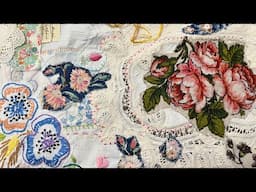 #whateverwednesday craft with me | EP 04 | what's on the go and a large vintage embroidery piece