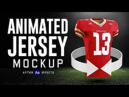 Animated Football Jersey Mockup| After Effects tutorial